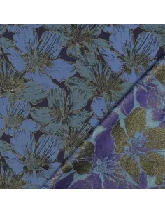 Fleurs Bleu au Mètre | Zephyr Tissus