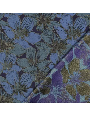 Fleurs Bleu au Mètre | Zephyr Tissus