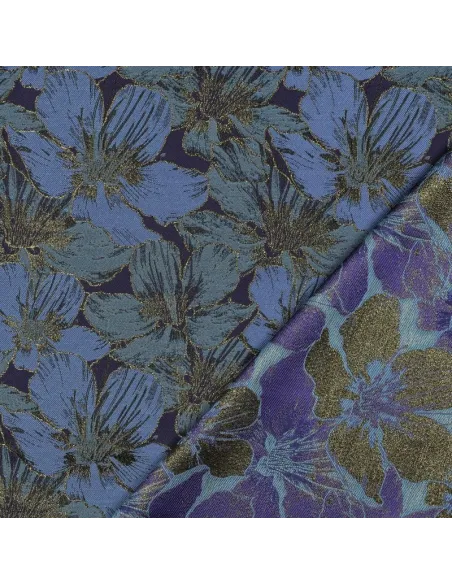 Fleurs Bleu au Mètre | Zephyr Tissus