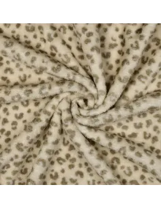 Peau d'animal Beige au Mètre | Zephyr Tissus 2