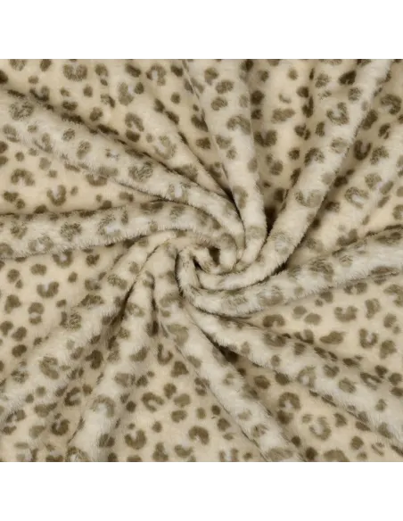 Peau d'animal Beige au Mètre | Zephyr Tissus