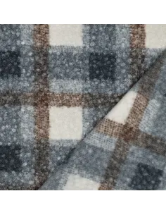 Carreaux Bleu au Mètre | Zephyr Tissus