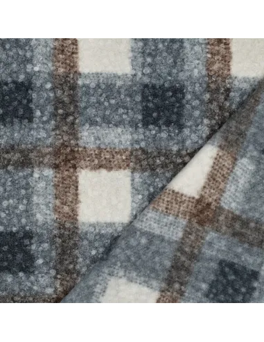 Carreaux Bleu au Mètre | Zephyr Tissus