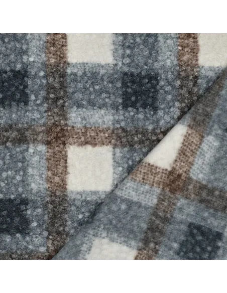 Carreaux Bleu au Mètre | Zephyr Tissus