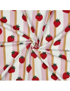 Fruits Blanc au Mètre | Zephyr Tissus 2