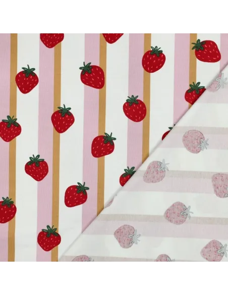Fruits Blanc au Mètre | Zephyr Tissus