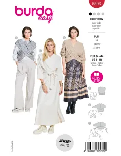Patron Burda Pull & Veste | Zephyr Tissus