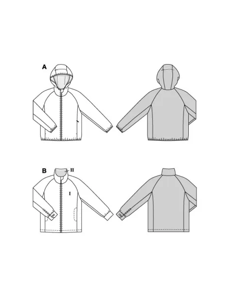 Patron Burda Veste | Zephyr Tissus