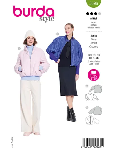 Patron Burda Veste | Zephyr Tissus