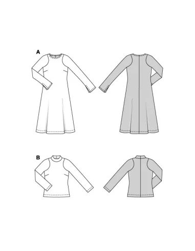 Patron Burda Robe & Chemise | Zephyr Tissus