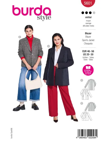 Patron Burda Blazer | Zephyr Tissus