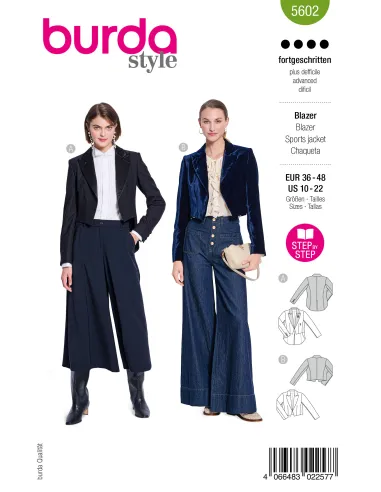Patron Burda Blazer | Zephyr Tissus