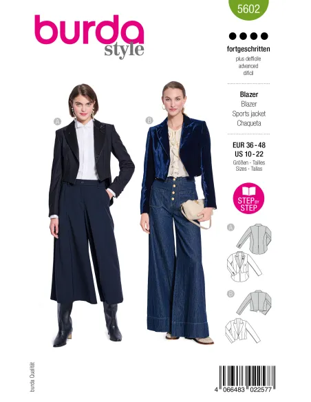 Patron Burda Blazer | Zephyr Tissus
