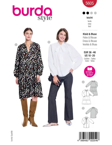 Patron Burda Robe & Chemisier | Zephyr Tissus