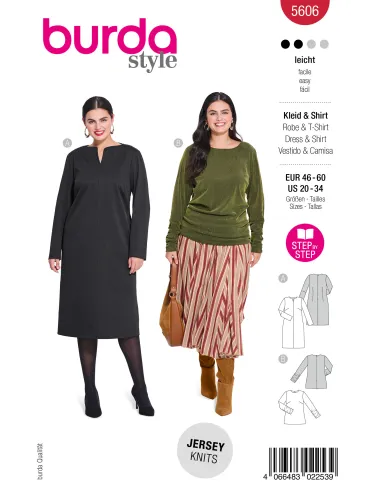 Patron Burda Robe & Chemise | Zephyr Tissus