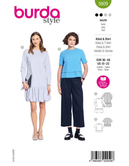 Patron Burda Robe & Chemise | Zephyr Tissus