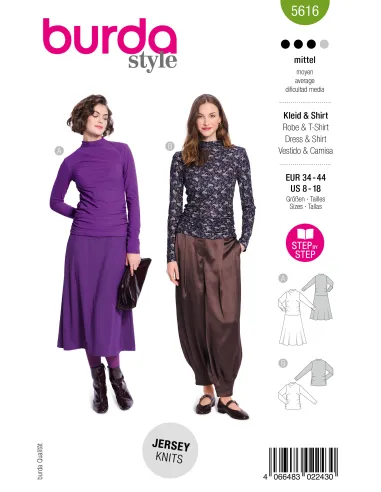 Patron Burda Robe & Top | Zephyr Tissus