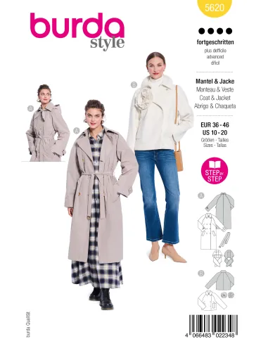 Patron Burda Veste & Manteau | Zephyr Tissus