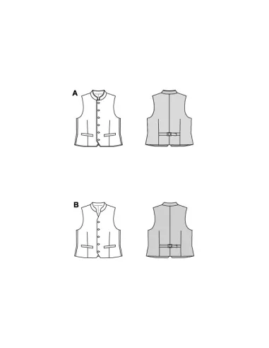 Patron Burda Gilet traditionnel | Zephyr Tissus