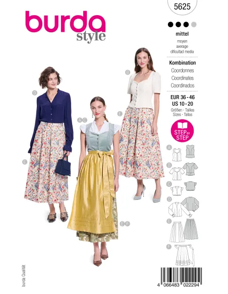 Patron Burda Dirndl | Zephyr Tissus