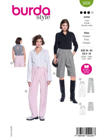Patron Burda Pantalon & Shorts | Zephyr Tissus