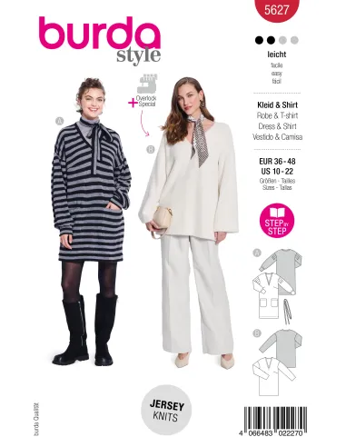 Patron Burda Robe & Pull | Zephyr Tissus