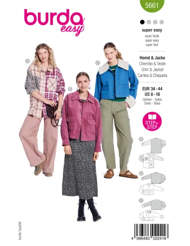 Patron Burda Chemisier & Veste | Zephyr Tissus