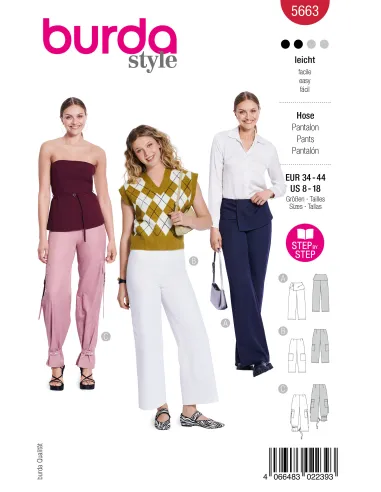 Patron Burda Pantalon | Zephyr Tissus