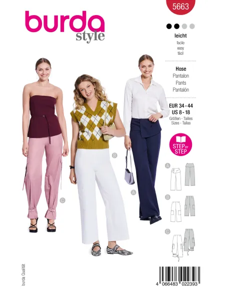 Patron Burda Pantalon | Zephyr Tissus