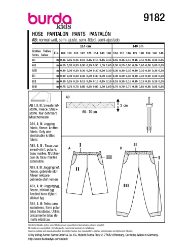 Patron Burda Pantalon | Zephyr Tissus