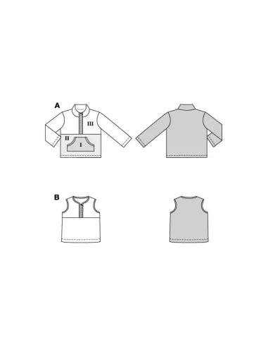 Patron Burda Pull & Gilet | Zephyr Tissus