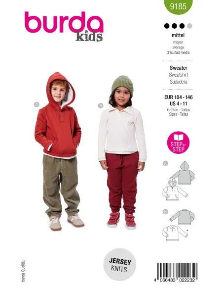 Patron Burda Sweatshirt | Zephyr Tissus