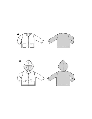 Patron Burda Veste | Zephyr Tissus