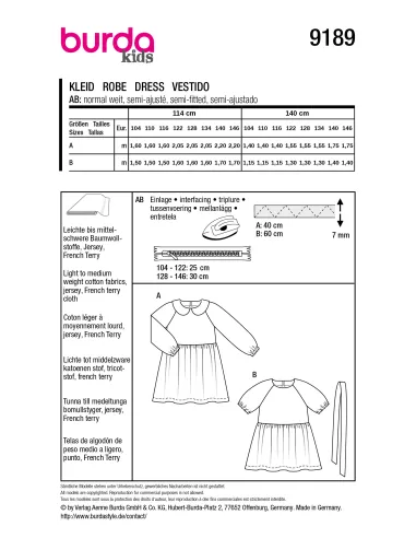 Patron Burda Robe | Zephyr Tissus