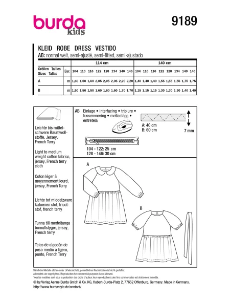 Patron Burda Robe | Zephyr Tissus