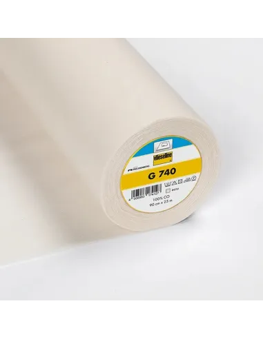 Entoilage tissé thermocollant, coton, G740, écru