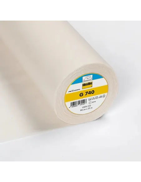 Entoilage tissé thermocollant, coton, G740, écru
