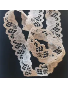 Ruban dentelle écru