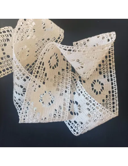 Ruban dentelle crème
