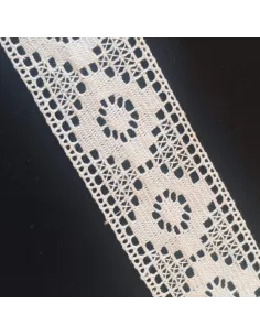 Ruban dentelle écru 2