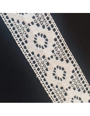 Ruban dentelle crème
