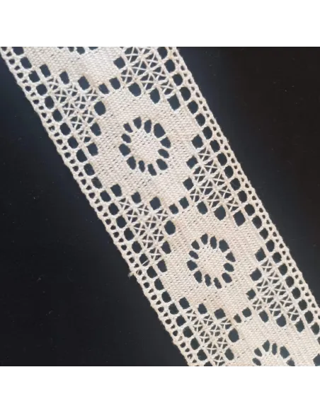 Ruban dentelle crème
