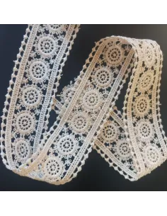 Ruban dentelle écru
