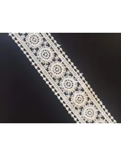 Ruban dentelle écru 2