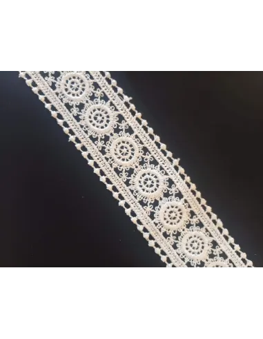Ruban dentelle écru