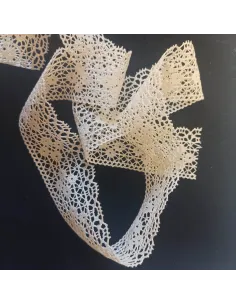 Ruban dentelle écru