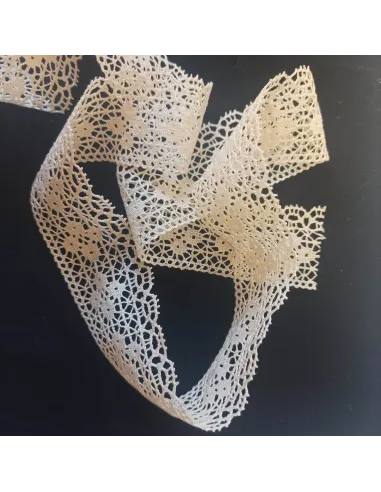Ruban dentelle écru