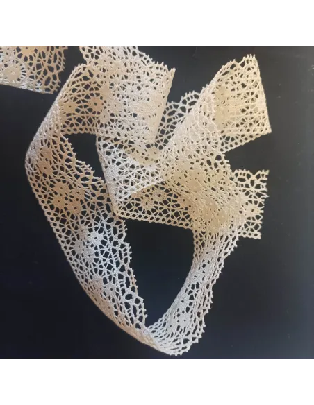 Ruban dentelle écru
