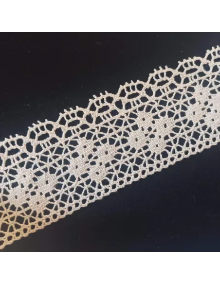 Ruban dentelle écru