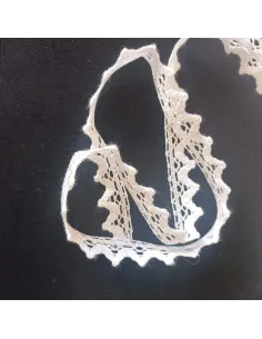 Ruban dentelle blanc